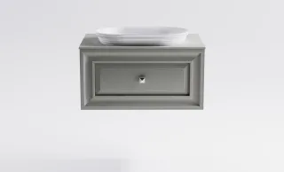 Тумба с раковиной Astra-Form Шарм 4631177714962 70 см серый матовый